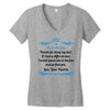 Dear Daddy, Thanks for Being my Dad Baby Boy Letter to Father Women's V-Neck T-Shirt