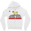 colifornia republic parody pugfornia republic Zipper Hoodie