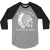 my indian name is runs with beer 3/4 Sleeve Shirt