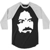 charles manson retro 3/4 Sleeve Shirt