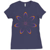 rainbow flower Ladies Fitted T-Shirt