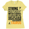 Strong Independent Motivated Taurus Ladies Fitted T-Shirt