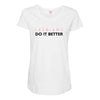 Lesbians Do It Better Maternity Scoop Neck T-shirt
