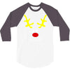 reindeer face novelty christmas 3/4 Sleeve Shirt