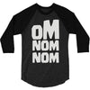 om nom nom 3/4 Sleeve Shirt