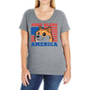 doge bless america Ladies Curvy T-Shirt