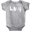 love  funny weapons retro war urban art guns knife cool peace Baby Bodysuit
