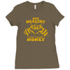 bee healthy  eat your honey Ladies Fitted T-Shirt