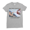 Michelangelo Creation of Adam Ladies Fitted T-Shirt