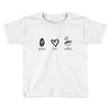 peace love coffee Toddler T-shirt