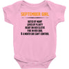 September Girl Hated By Many Baby Onesie