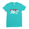 YOU WANT KISS ME Ladies Fitted T-Shirt