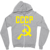 cccp hammer &amp; sickle  soviet union communist communism russia red star Zipper Hoodie