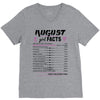 August Girl Facts Virgo V-Neck Tee