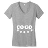 loco coco skul Women's V-Neck T-Shirt