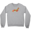 dachshund flower 2 Crewneck Sweatshirt