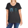 speak friend and enter Ladies Curvy T-Shirt