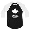 Canada Established 1867 3/4 Sleeve Shirt