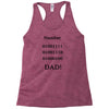 number one dad funny t shirt binary nerd geek tee s 3xl Racerback Tank