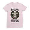 nurse lama Ladies Fitted T-Shirt