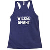 wicked smaht funny Racerback Tank