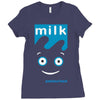 blur milk coffee and tv rock music band Ladies Fitted T-Shirt