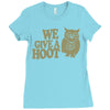 we give a hoot Ladies Fitted T-Shirt