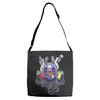 the god of creative juices Adjustable Strap Totes