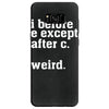 i before e except after c Samsung Galaxy S8
