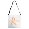 Survivor Of Uterine Cancer Adjustable Strap Totes