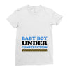 Baby Boy Under Construction Ladies Fitted T-Shirt