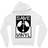 save the vinyl Zipper Hoodie