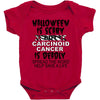 halloween is scary but carcinoid cancer is deadly spread the word help Baby Bodysuit