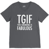 tgif grandma fabulous funny V-Neck Tee