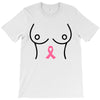 breast with pink ribbon T-Shirt