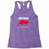 nutria its whats for dinner Racerback Tank