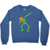 pumpkin skeleton dabbing Crewneck Sweatshirt