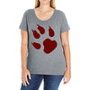 animal feet Ladies Curvy T-Shirt