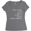 intelligence is the ability to adapt to change Women's Triblend Scoop T-shirt