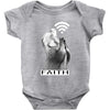 faith animal pray Baby Onesie