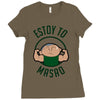 to masao Ladies Fitted T-Shirt