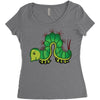 funny animal Women's Triblend Scoop T-shirt