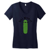 dill with it black logo Women's V-Neck T-Shirt