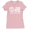 respect the vibes Ladies Fitted T-Shirt