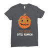 spec tacular pumpkin Ladies Fitted T-Shirt