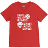 work like a captain party like a pirate V-Neck Tee
