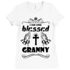 I Am One Blessed Granny Ladies Fitted T-Shirt