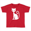 white cat funny Toddler T-shirt
