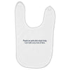 dumb people Baby Bibs