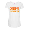 pumpkin pumpkin pumpkin Maternity Scoop Neck T-shirt